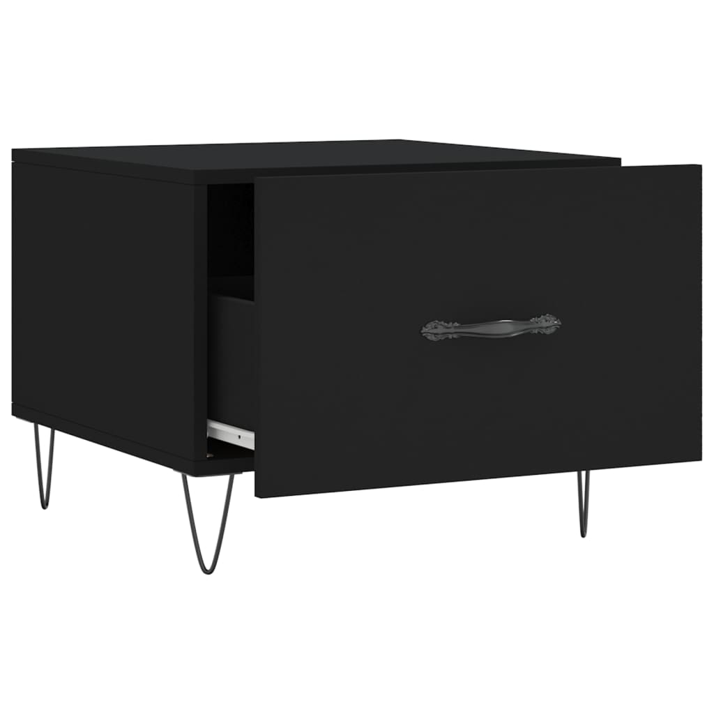 Table basse Noir 50x50x40 cm Bois d’ingénierie - Tables basses
