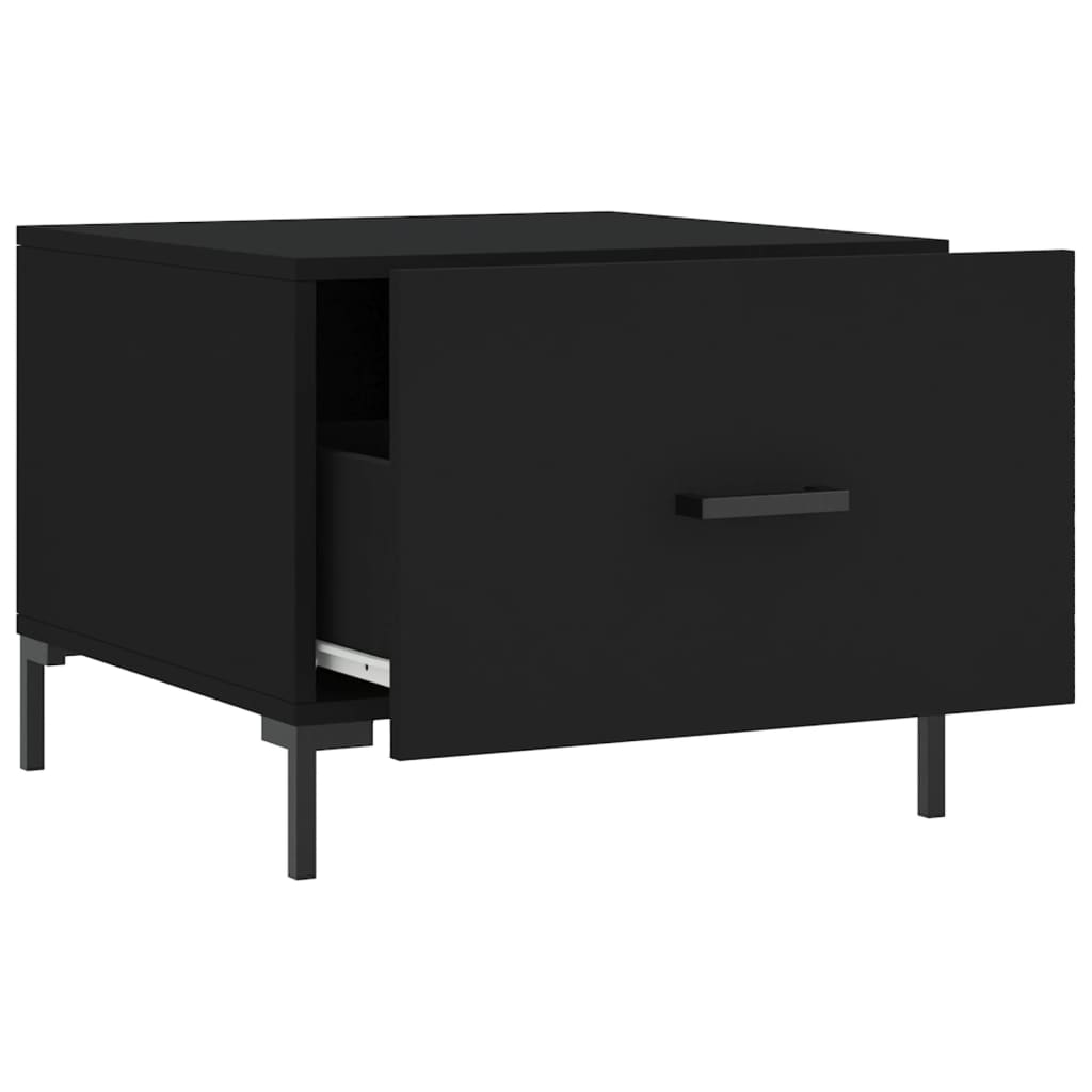 Table basse Noir 50x50x40 cm Bois d’ingénierie - Tables basses