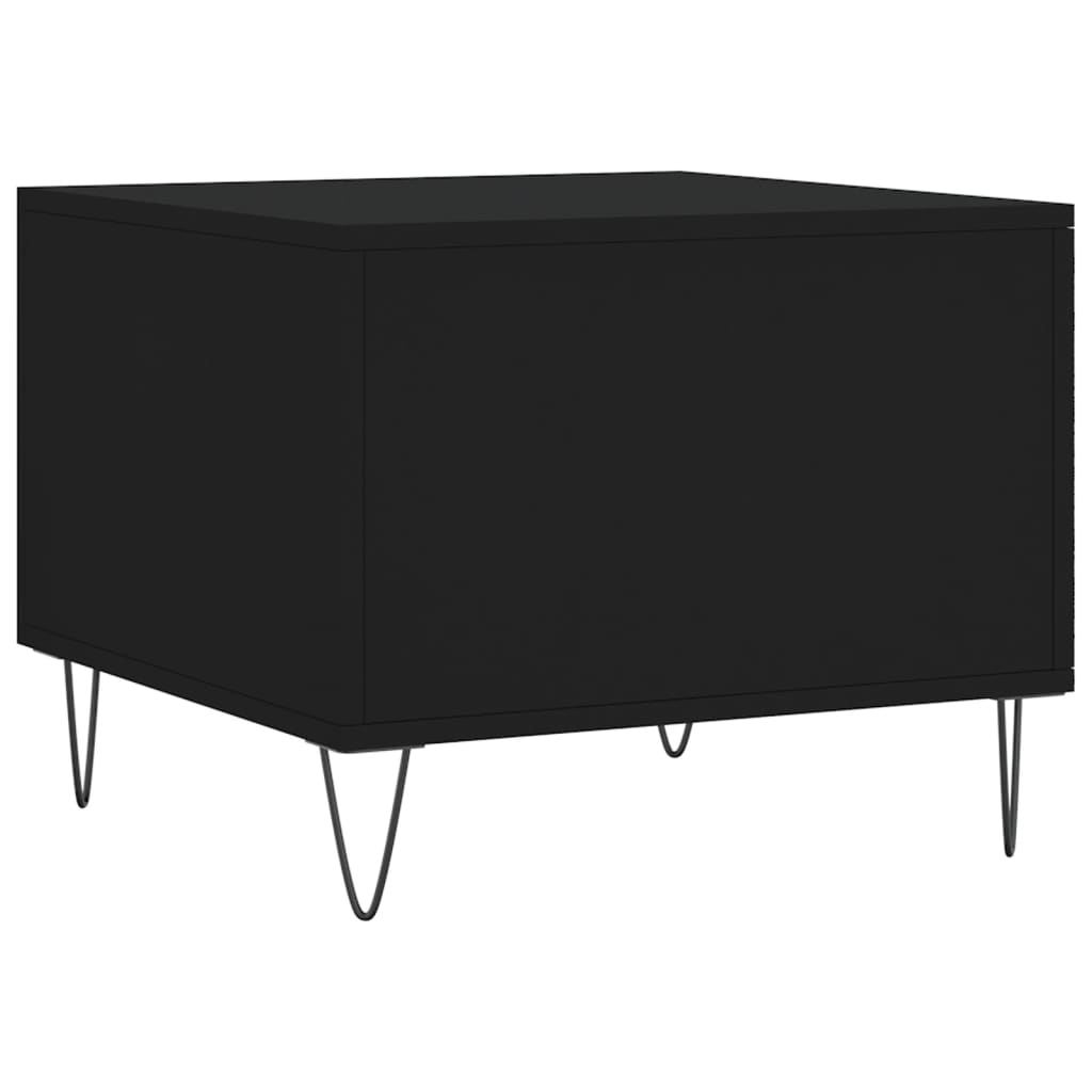 Table basse Noir 50x50x40 cm Bois d’ingénierie - Tables basses