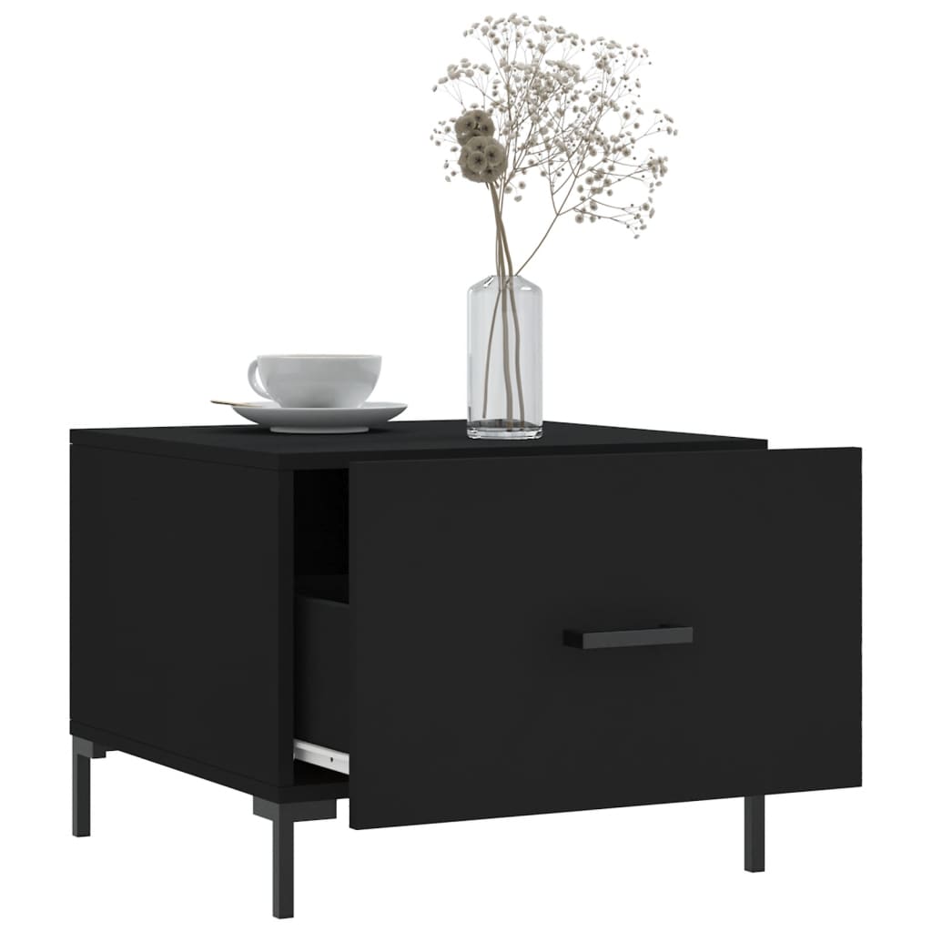 Table basse Noir 50x50x40 cm Bois d’ingénierie - Tables basses