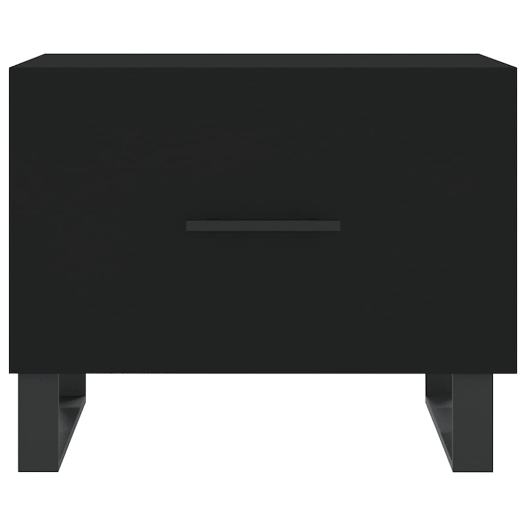 Table basse Noir 50x50x40 cm Bois d’ingénierie - Tables basses