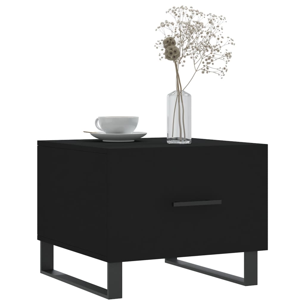 Table basse Noir 50x50x40 cm Bois d’ingénierie - Tables basses