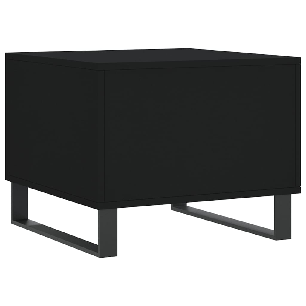 Table basse Noir 50x50x40 cm Bois d’ingénierie - Tables basses