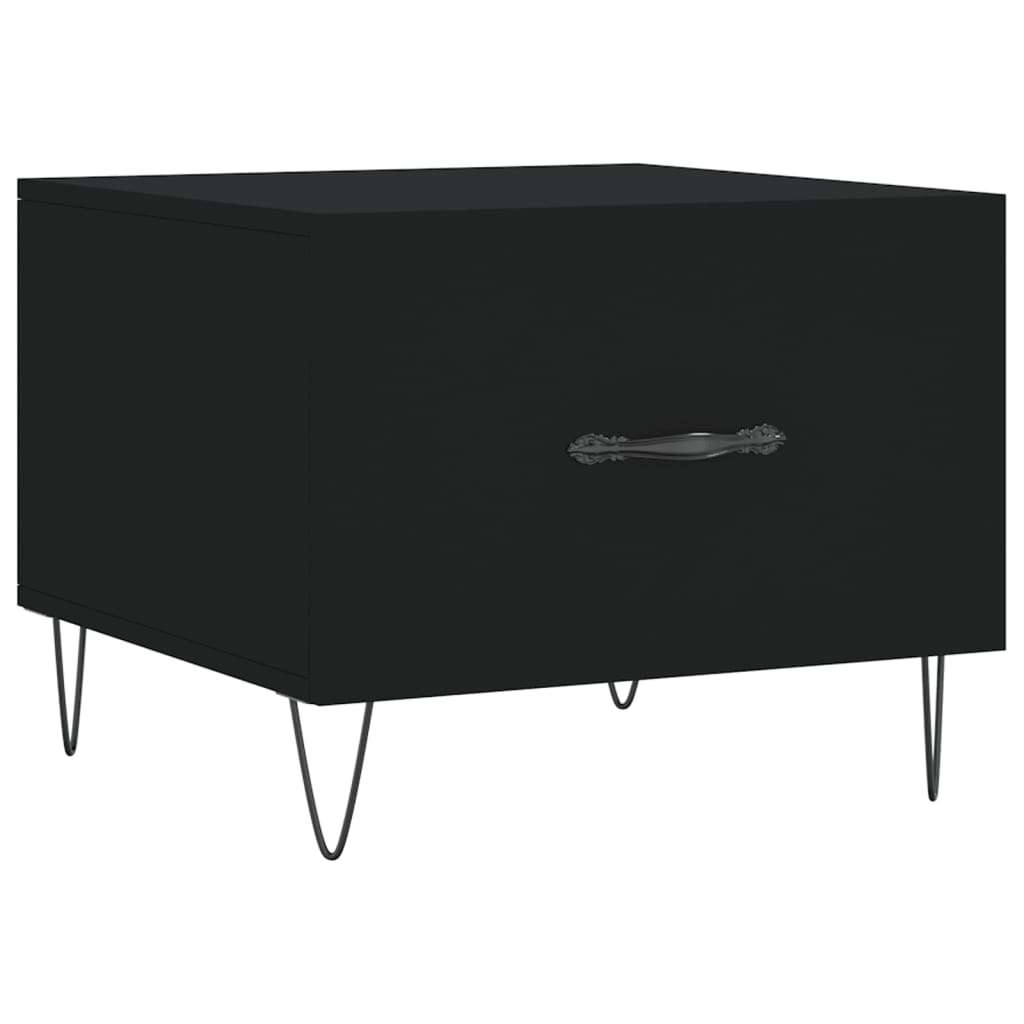 Table basse Noir 50x50x40 cm Bois d’ingénierie - Tables basses