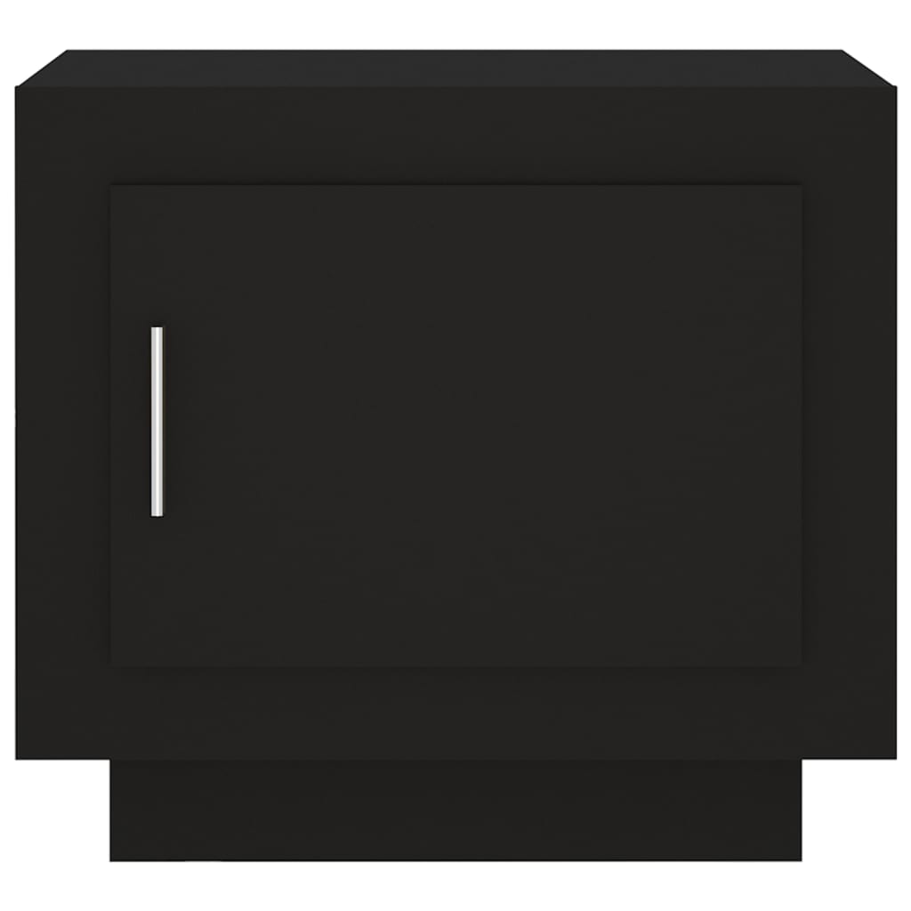 Table basse noir 51x50x45 cm bois d’ingénierie - Tables basses