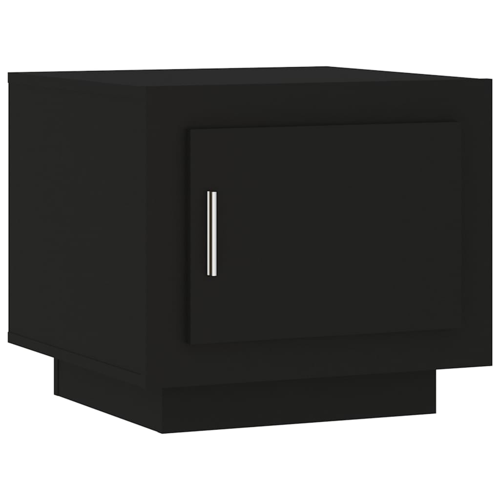 Table basse noir 51x50x45 cm bois d’ingénierie - Tables basses