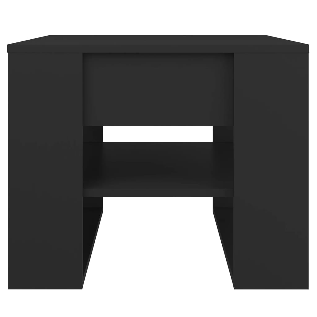 Table basse noir 55,5x55x45 cm bois d’ingénierie - Tables basses