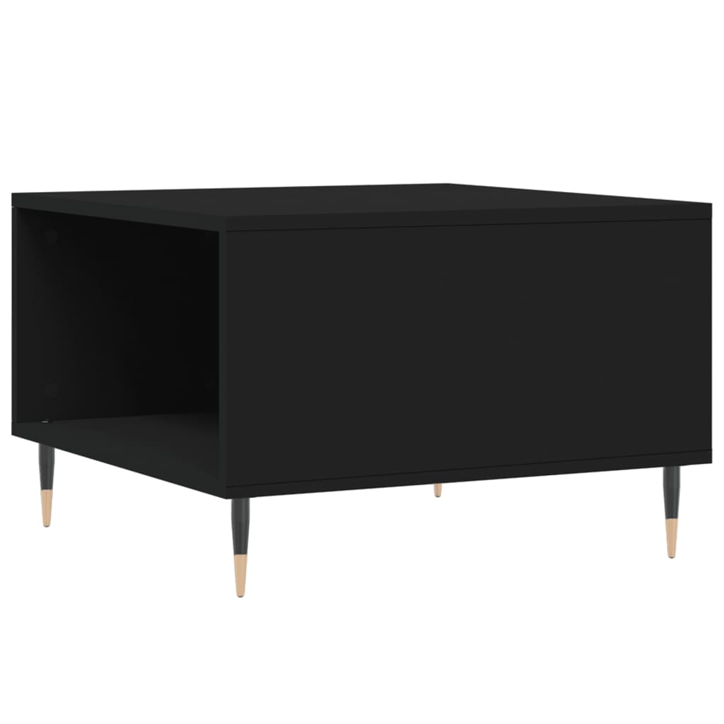 Table basse noir 55x55x36,5 cm bois d’ingénierie - Tables basses