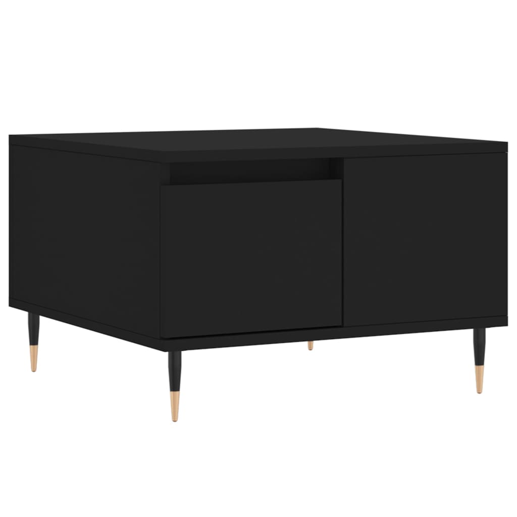 Table basse noir 55x55x36,5 cm bois d’ingénierie - Tables basses