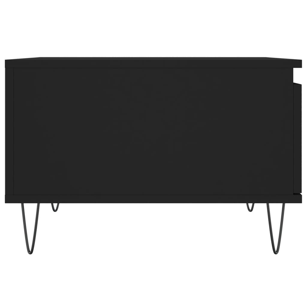 Table basse noir 55x55x36,5 cm bois d’ingénierie - Tables basses