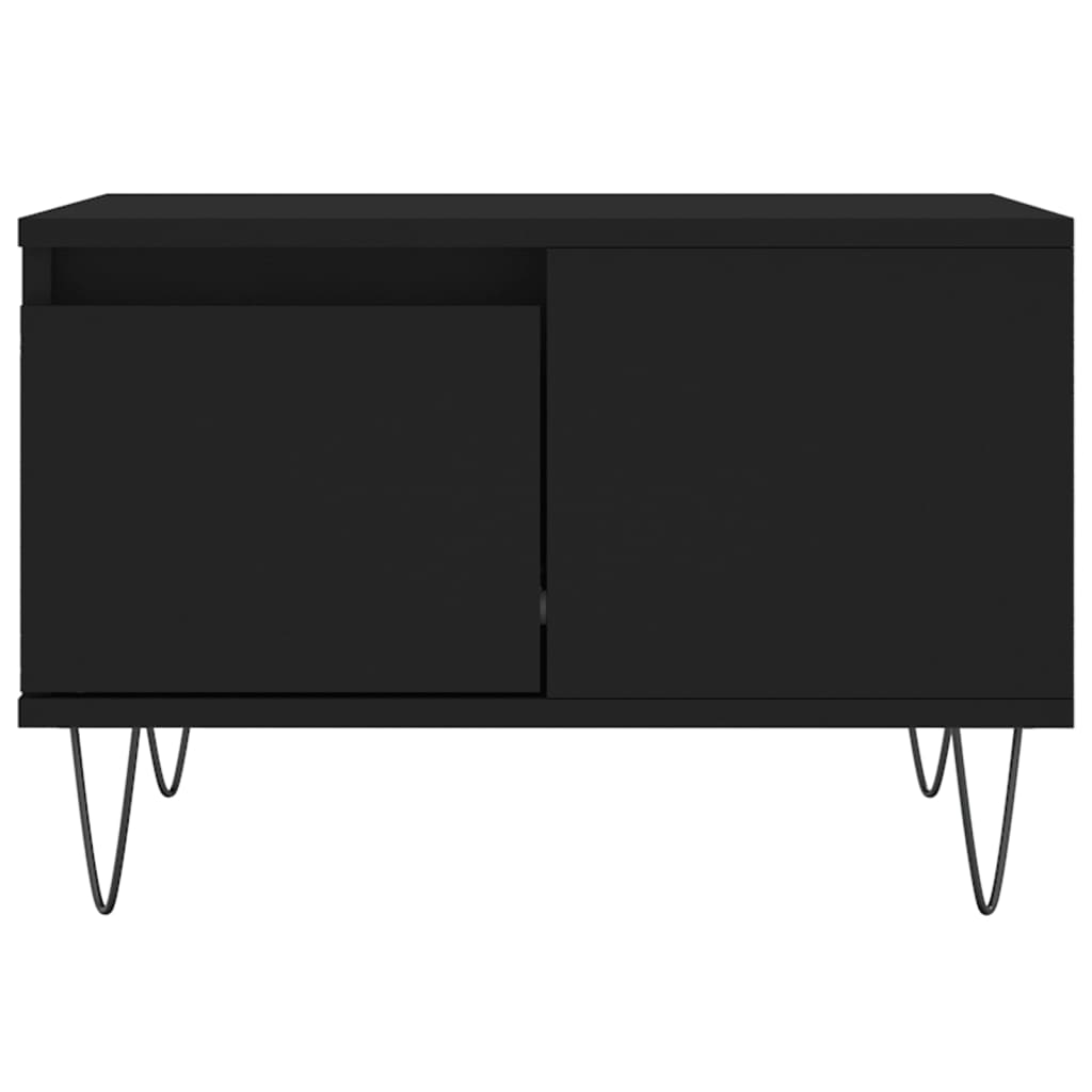 Table basse noir 55x55x36,5 cm bois d’ingénierie - Tables basses