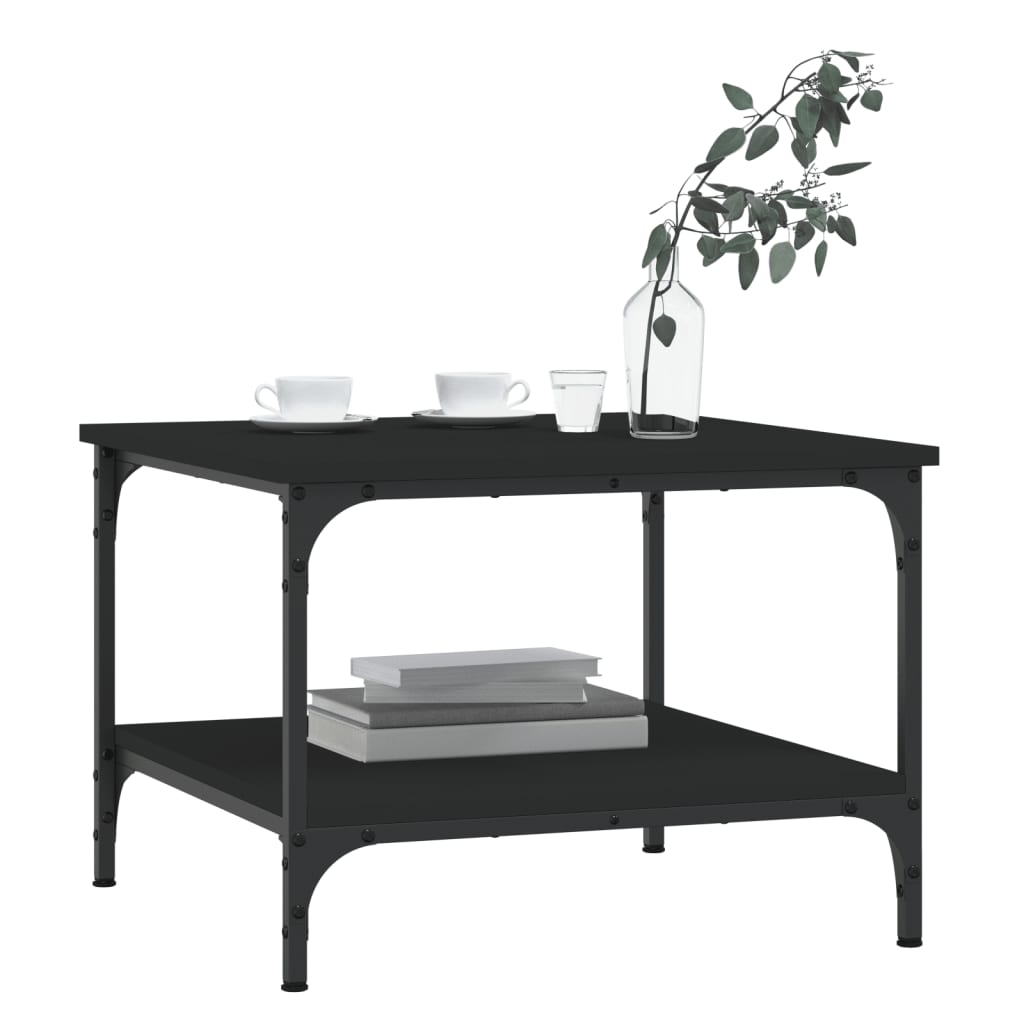 Table basse Noir 55x55x40 cm bois d’ingénierie - Tables basses