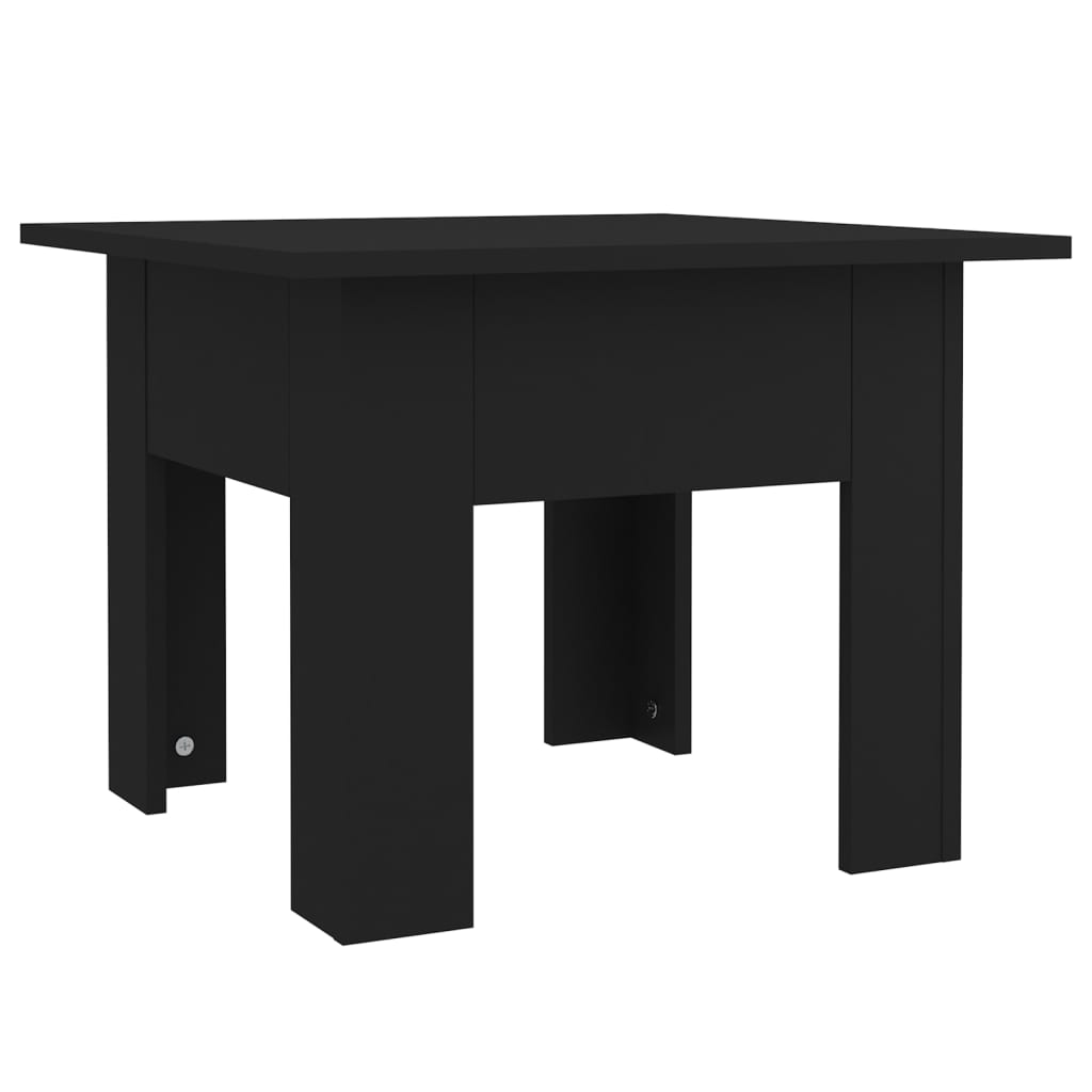 Table basse noir 55x55x42 cm bois d’ingénierie - Tables basses