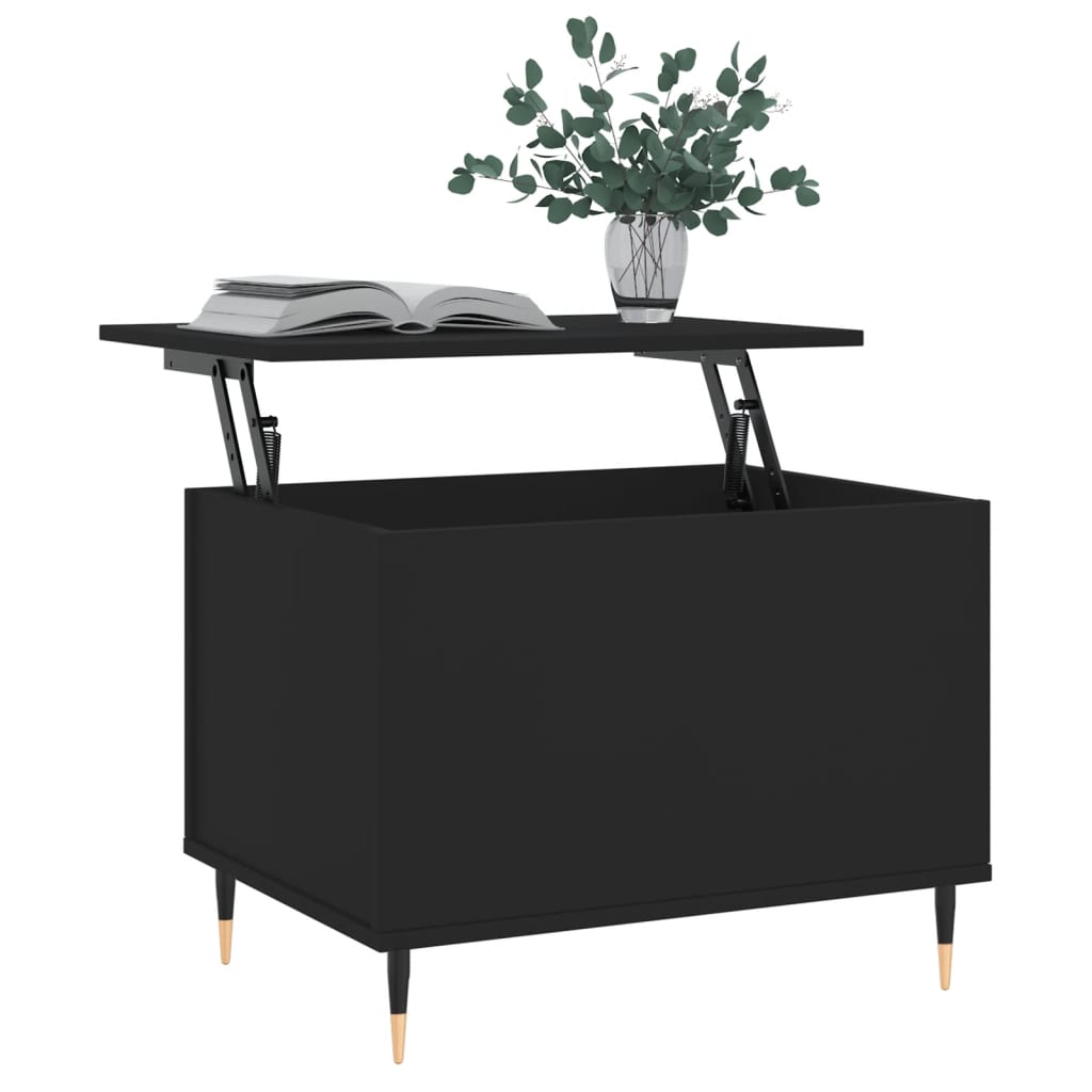 Table basse Noir 60x44,5x45 cm Bois d’ingénierie - Tables basses