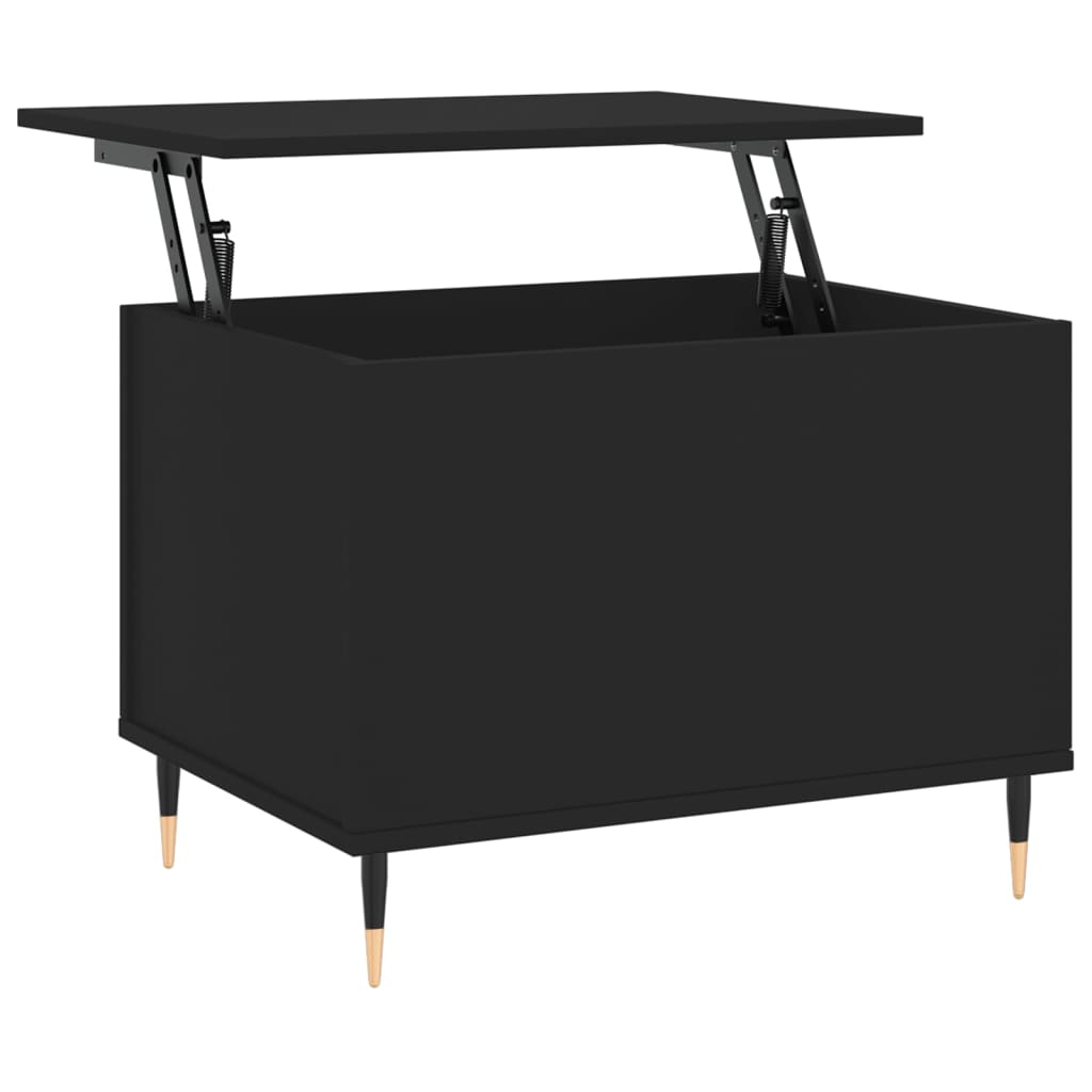Table basse Noir 60x44,5x45 cm Bois d’ingénierie - Tables basses