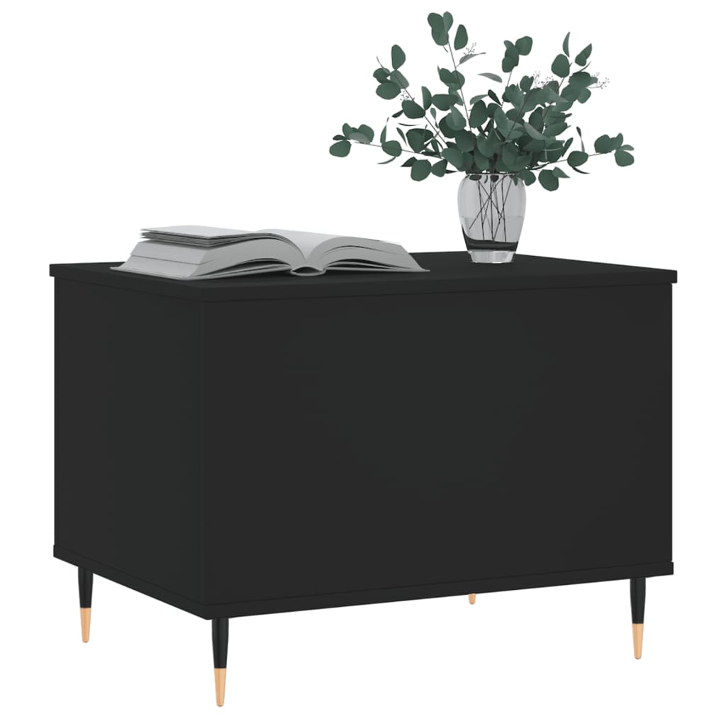 Table basse Noir 60x44,5x45 cm Bois d’ingénierie - Tables basses