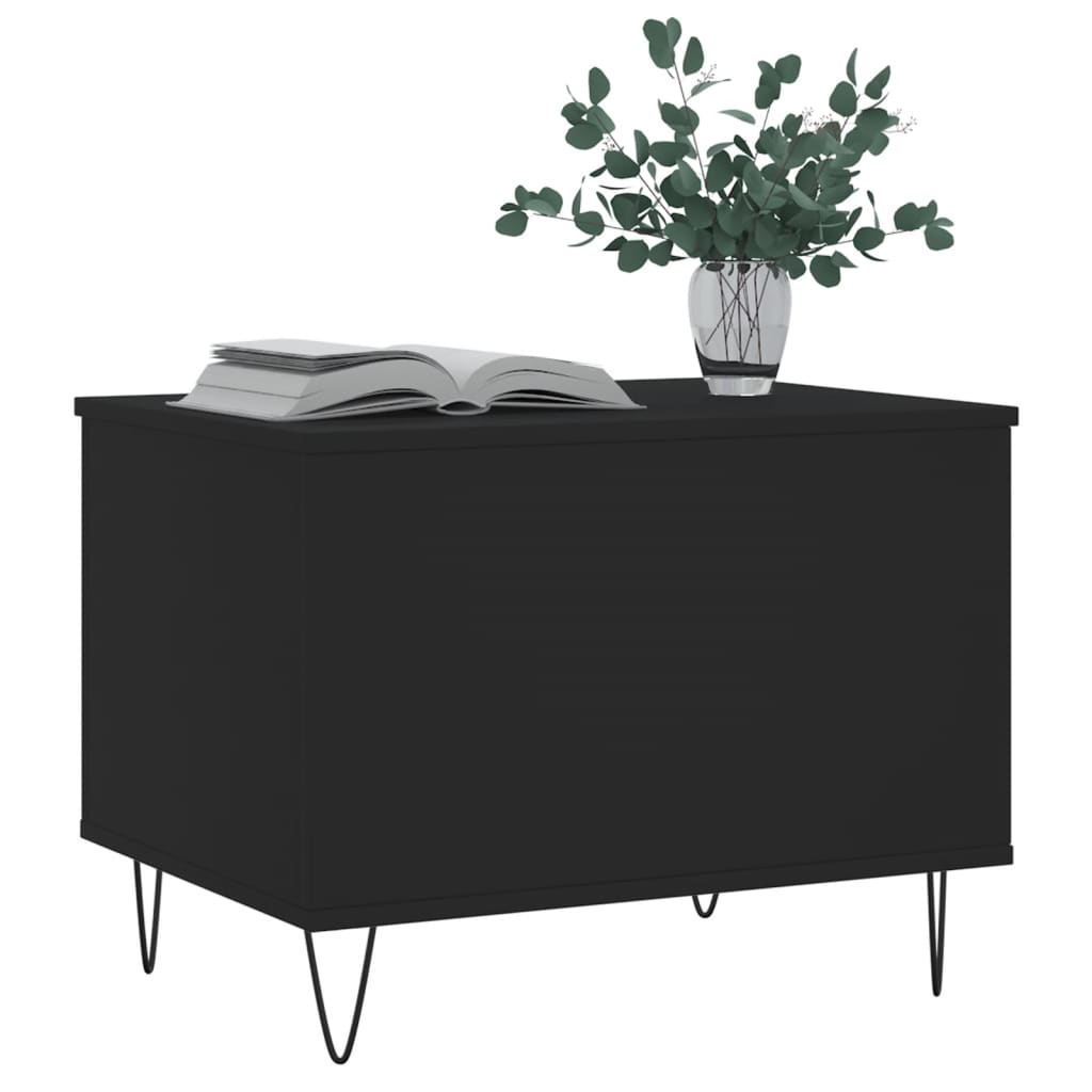 Table basse Noir 60x44,5x45 cm Bois d’ingénierie - Tables basses
