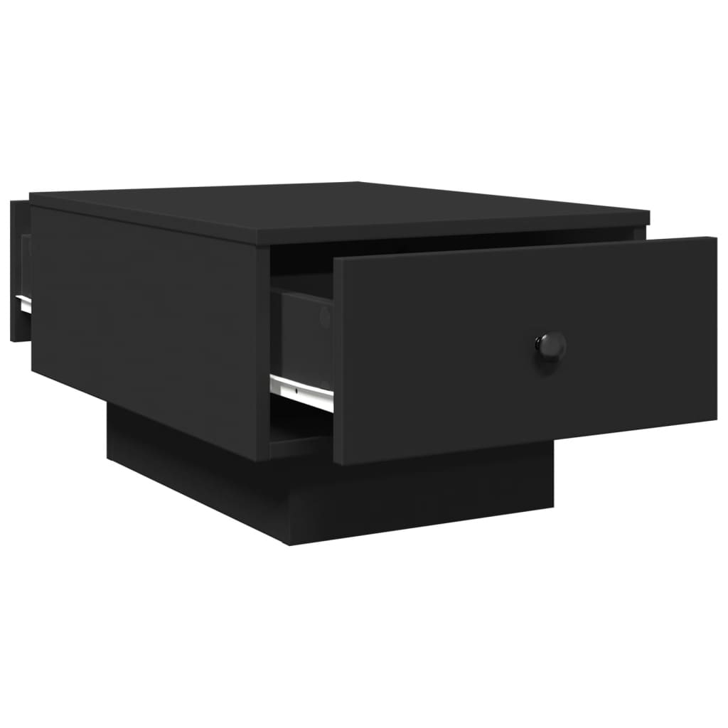 Table basse noir 60x45x31 cm bois d’ingénierie - Tables basses