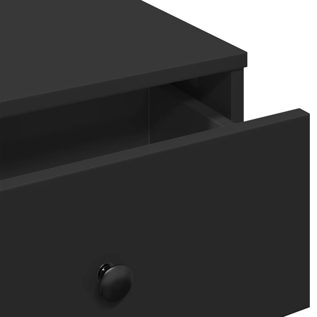 Table basse noir 60x45x31 cm bois d’ingénierie - Tables basses