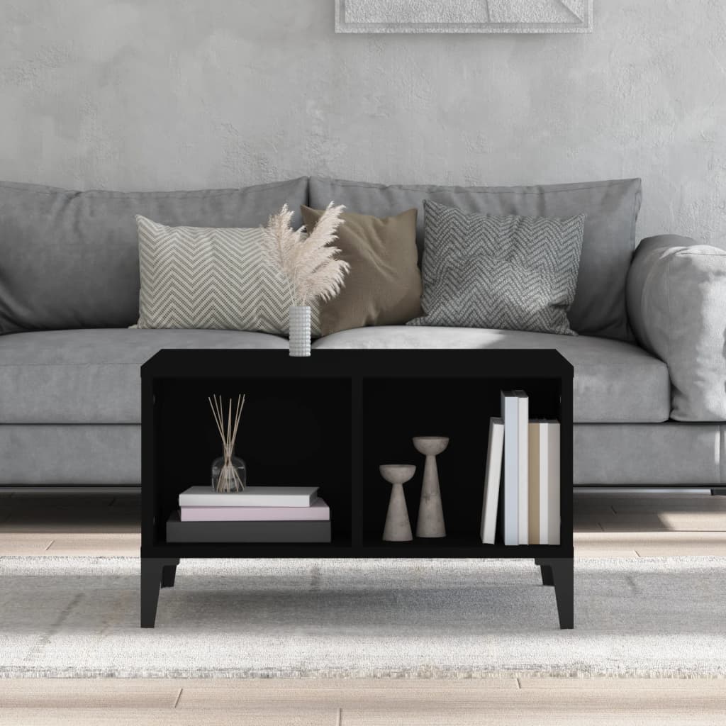 Table basse Noir 60x50x36,5 cm Bois d’ingénierie - Tables basses