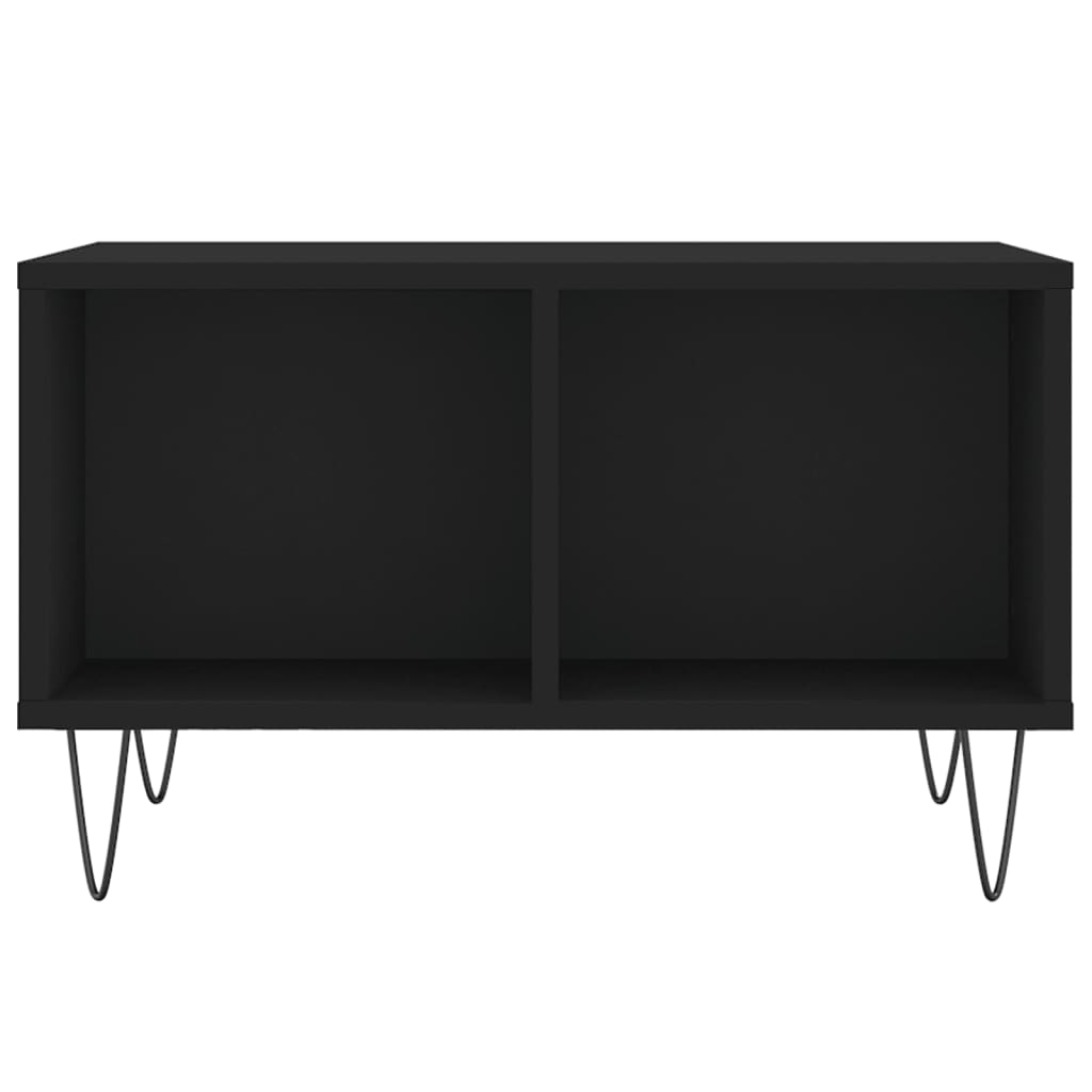 Table basse Noir 60x50x36,5 cm Bois d’ingénierie - Tables basses