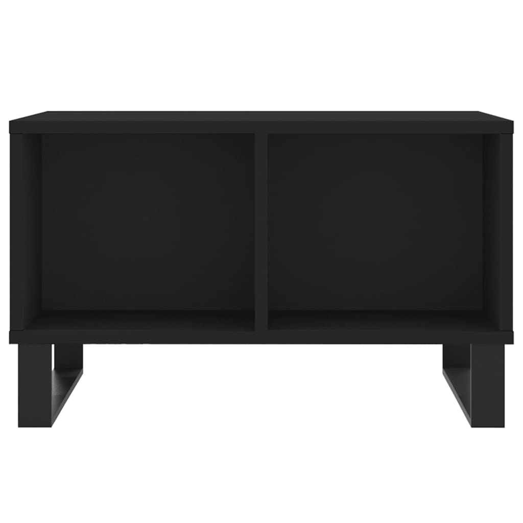 Table basse Noir 60x50x36,5 cm Bois d’ingénierie - Tables basses