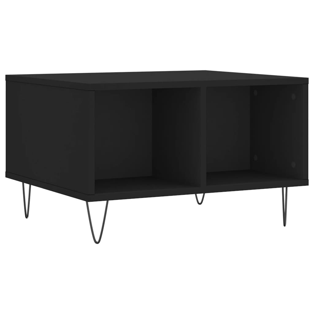 Table basse Noir 60x50x36,5 cm Bois d’ingénierie - Tables basses