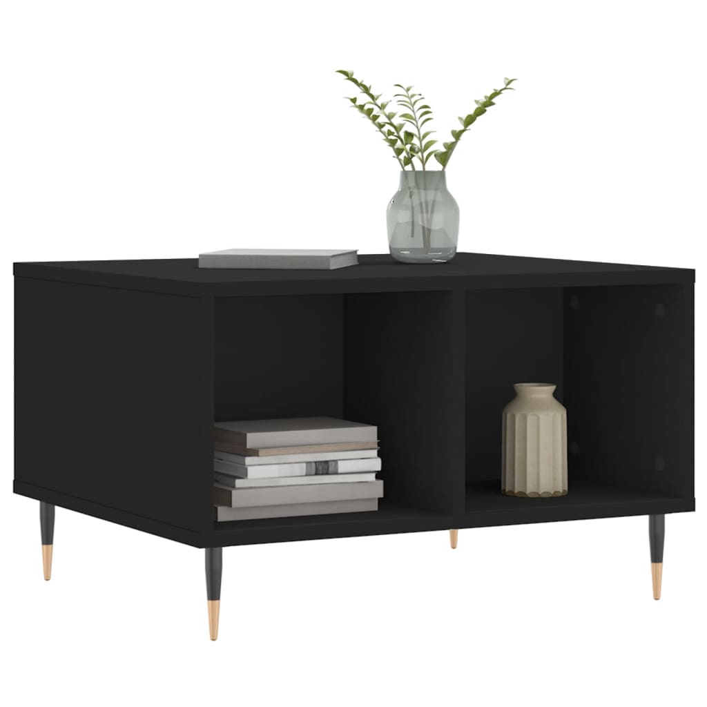 Table basse Noir 60x50x36,5 cm Bois d’ingénierie - Tables basses