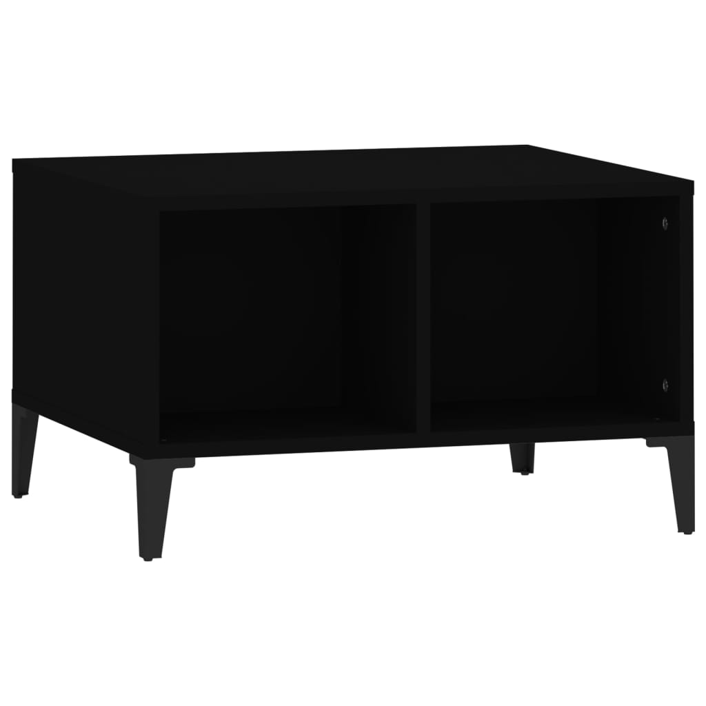 Table basse Noir 60x50x36,5 cm Bois d’ingénierie - Tables basses