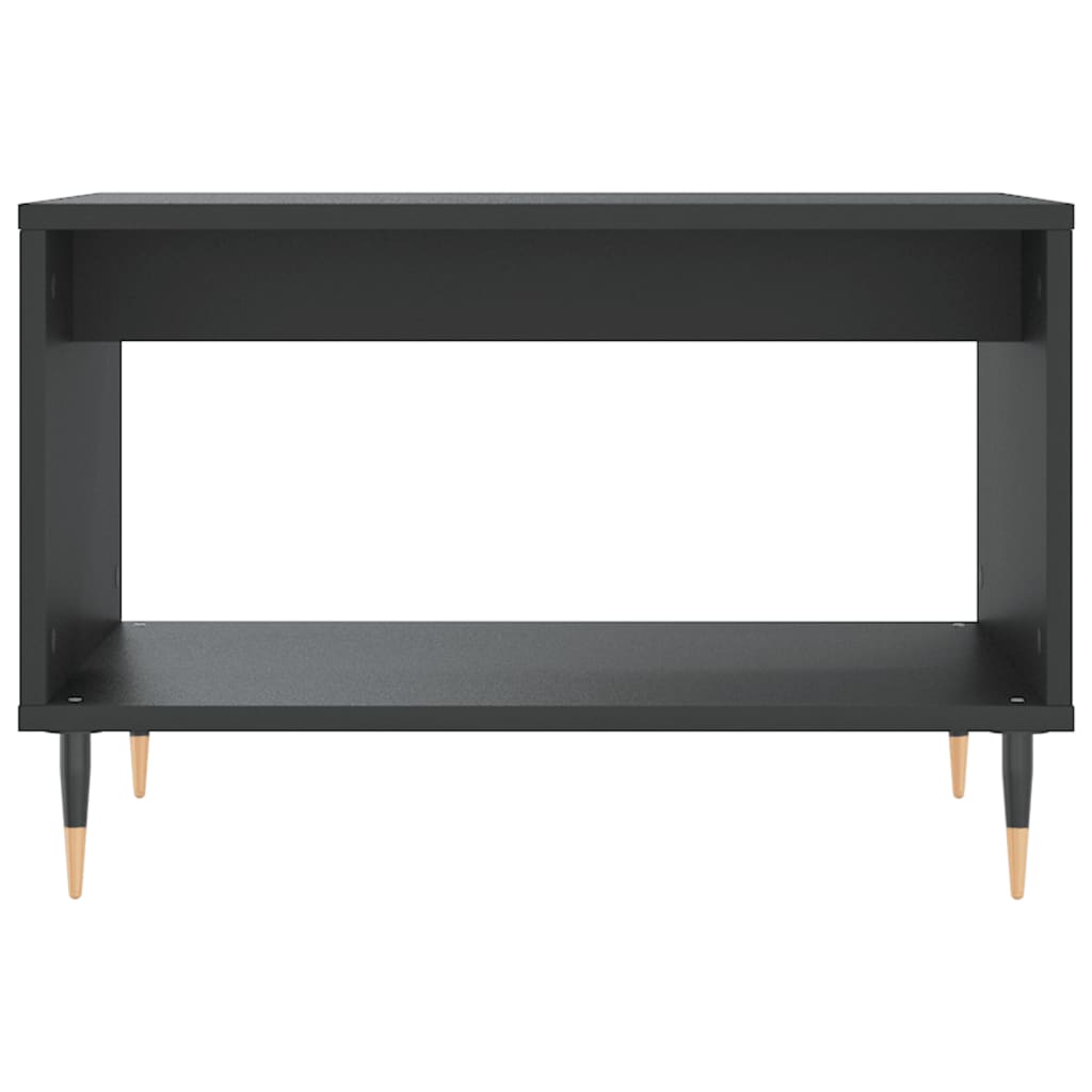 Table basse noir 60x50x40 cm bois d’ingénierie - Tables basses