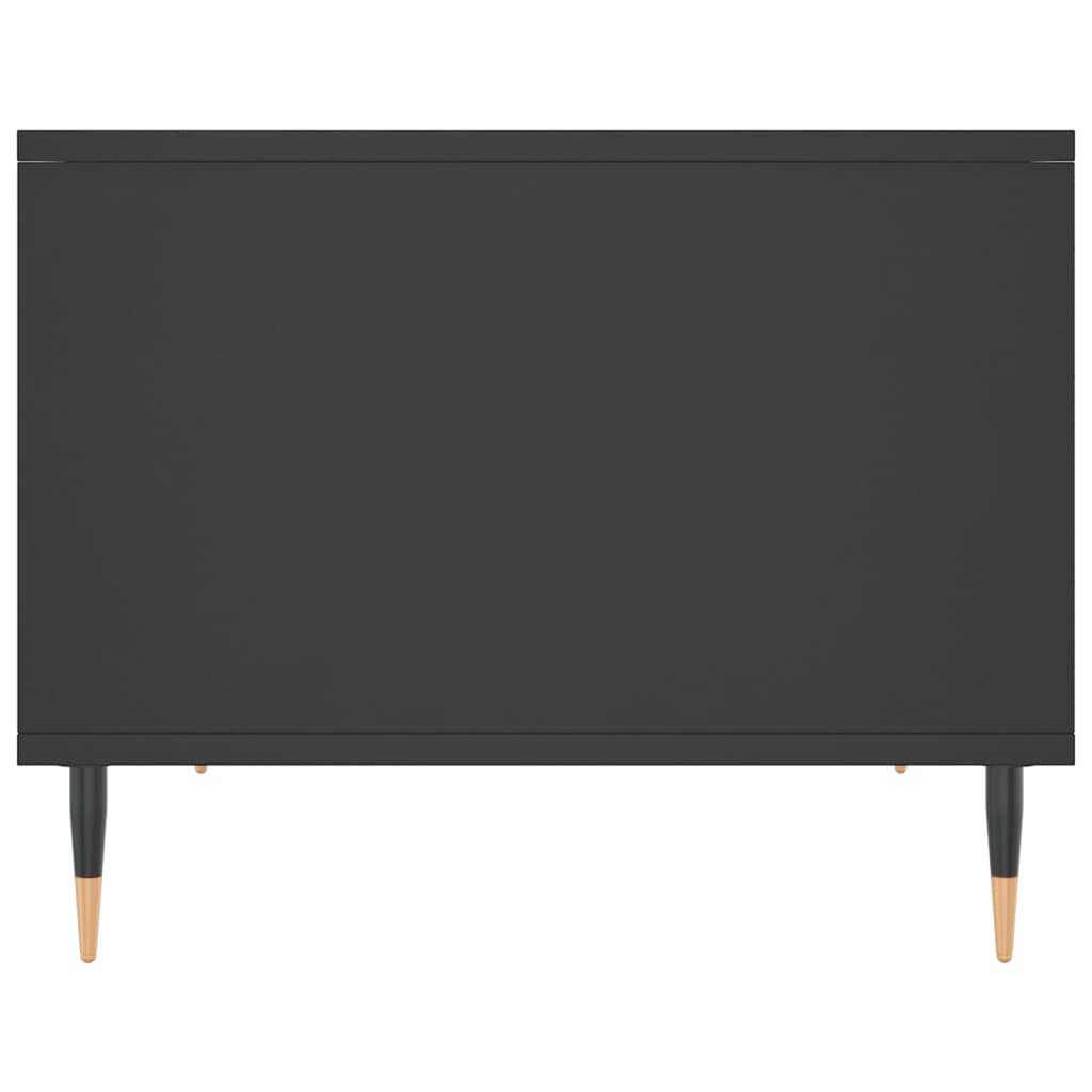 Table basse noir 60x50x40 cm bois d’ingénierie - Tables basses