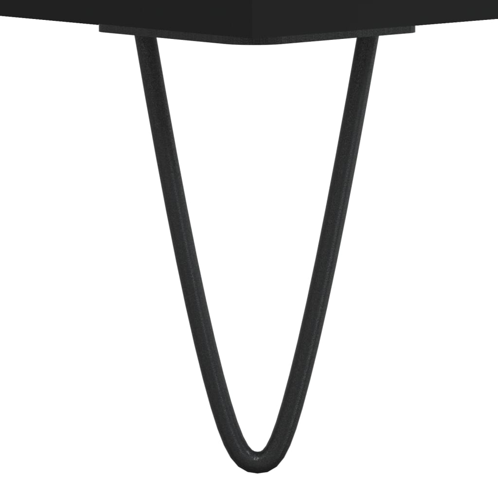 Table basse noir 60x60x30 cm bois d’ingénierie - Tables basses