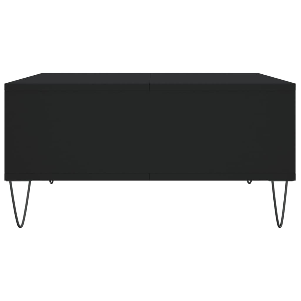 Table basse noir 60x60x30 cm bois d’ingénierie - Tables basses