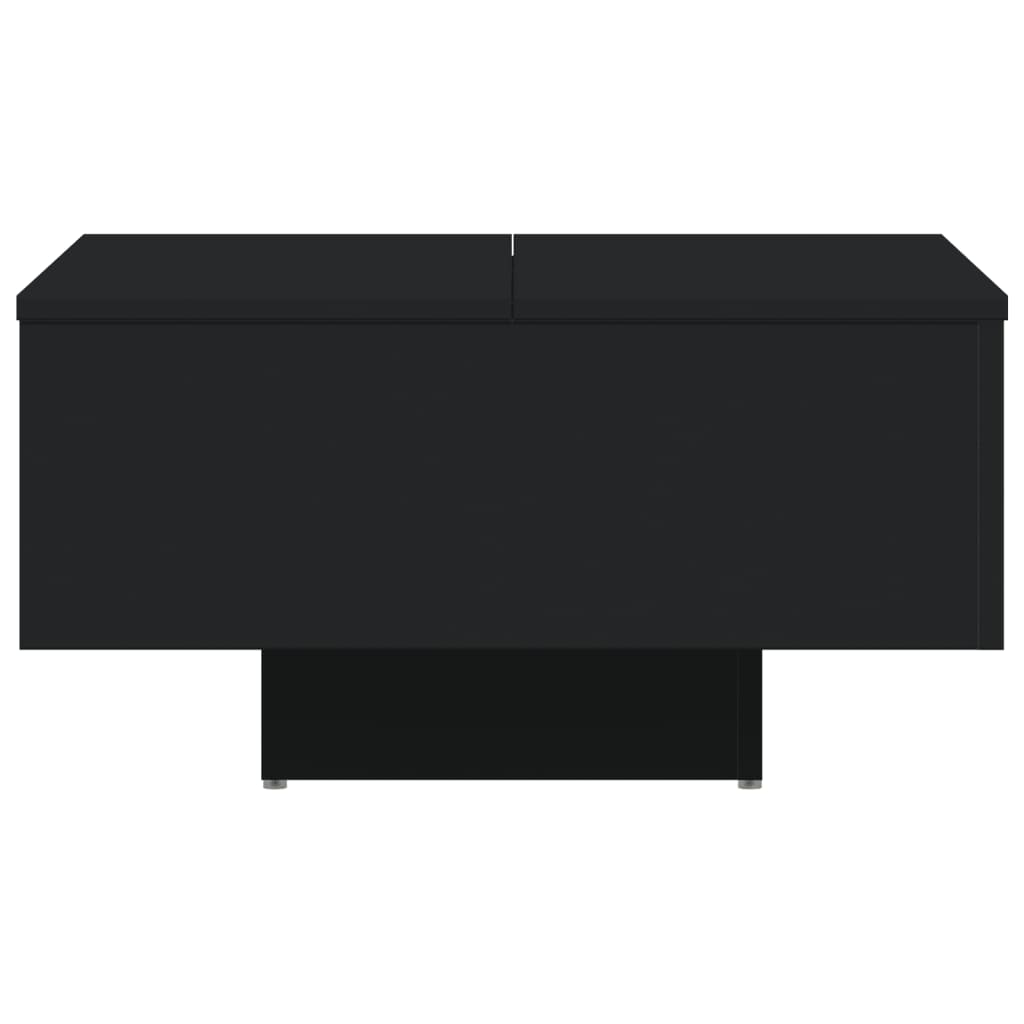 Table basse noir 60x60x31,5 cm bois d’ingénierie - Tables basses