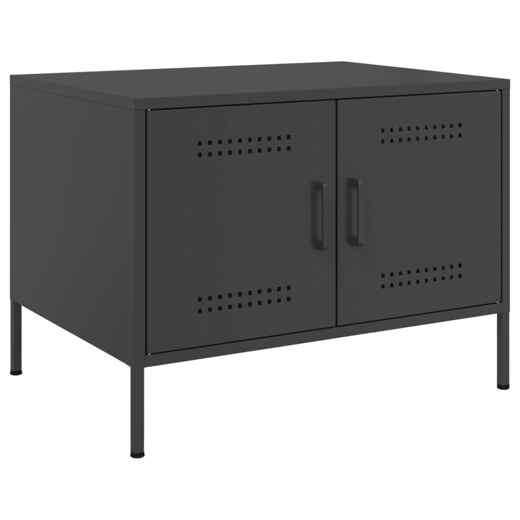 Table basse noir 68x50x50,5 cm acier - Tables basses