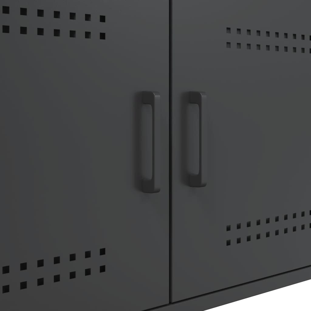 Table basse noir 68x50x50,5 cm acier - Tables basses