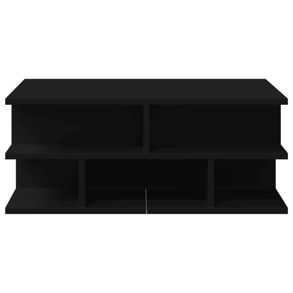 Table basse noir 70x70x29 cm bois d’ingénierie - Tables basses
