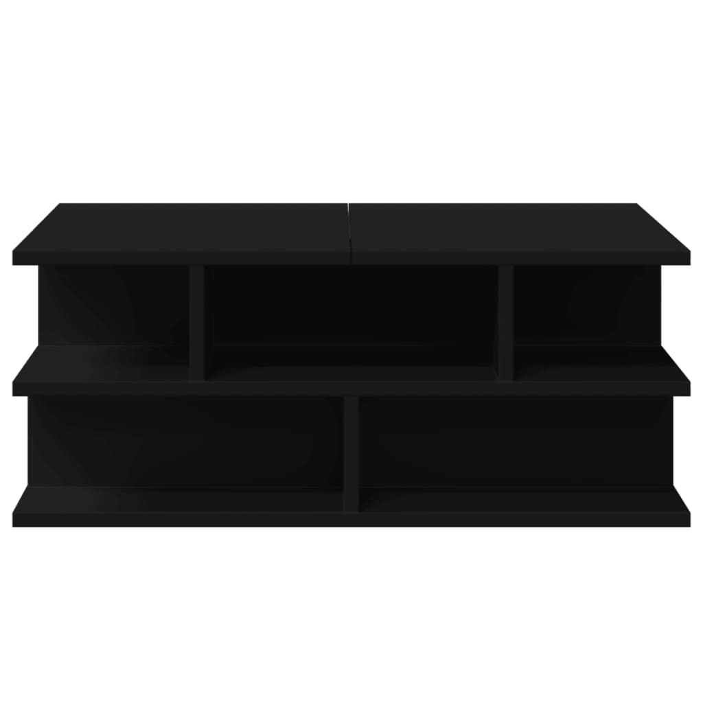 Table basse noir 70x70x29 cm bois d’ingénierie - Tables basses