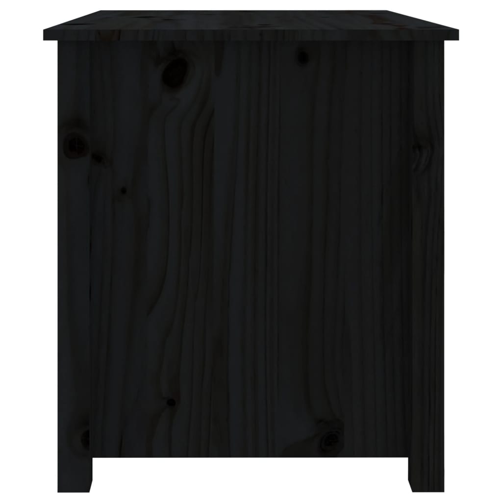 Table basse Noir 71x49x55 cm Bois massif de pin - Tables basses