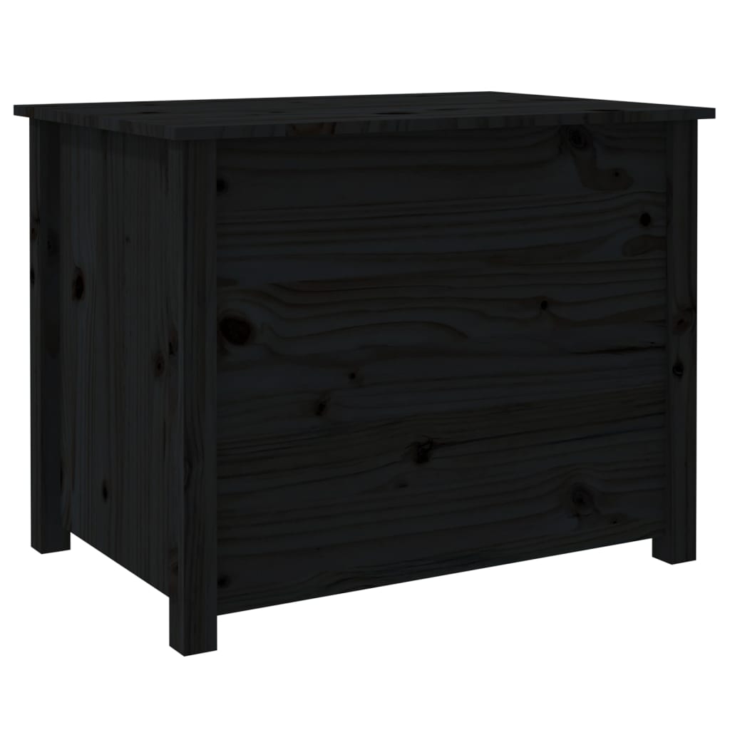 Table basse Noir 71x49x55 cm Bois massif de pin - Tables basses