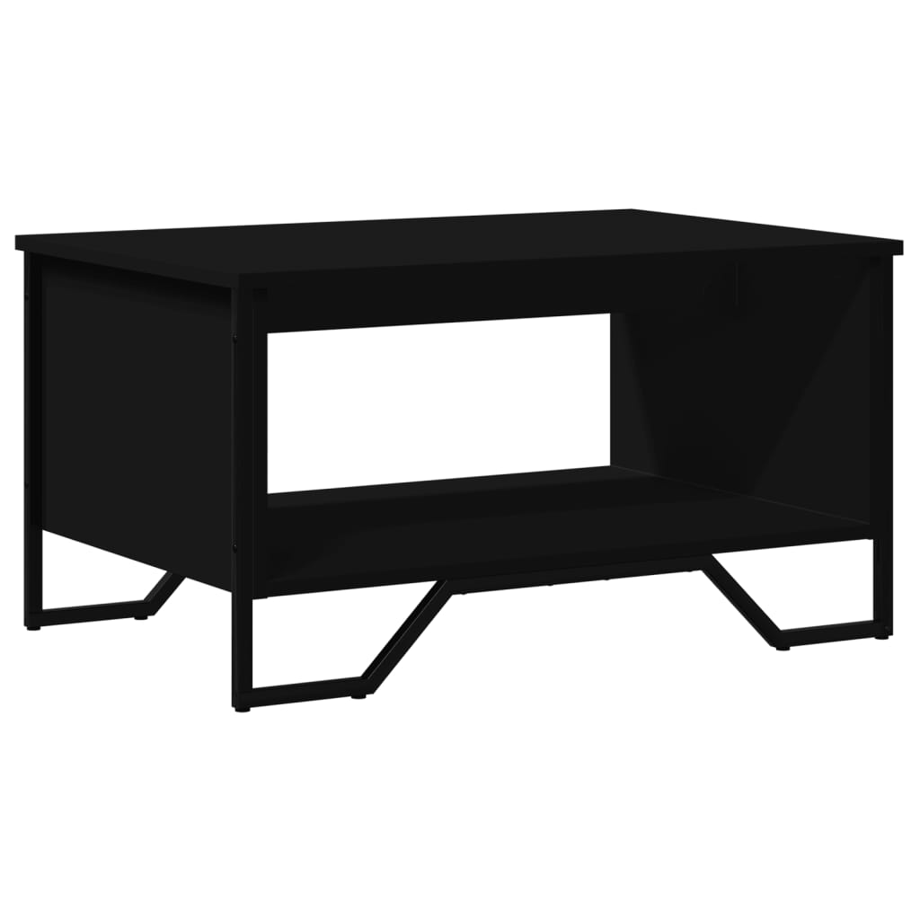 Table basse noir 75x51x40 cm bois d’ingénierie - Tables basses