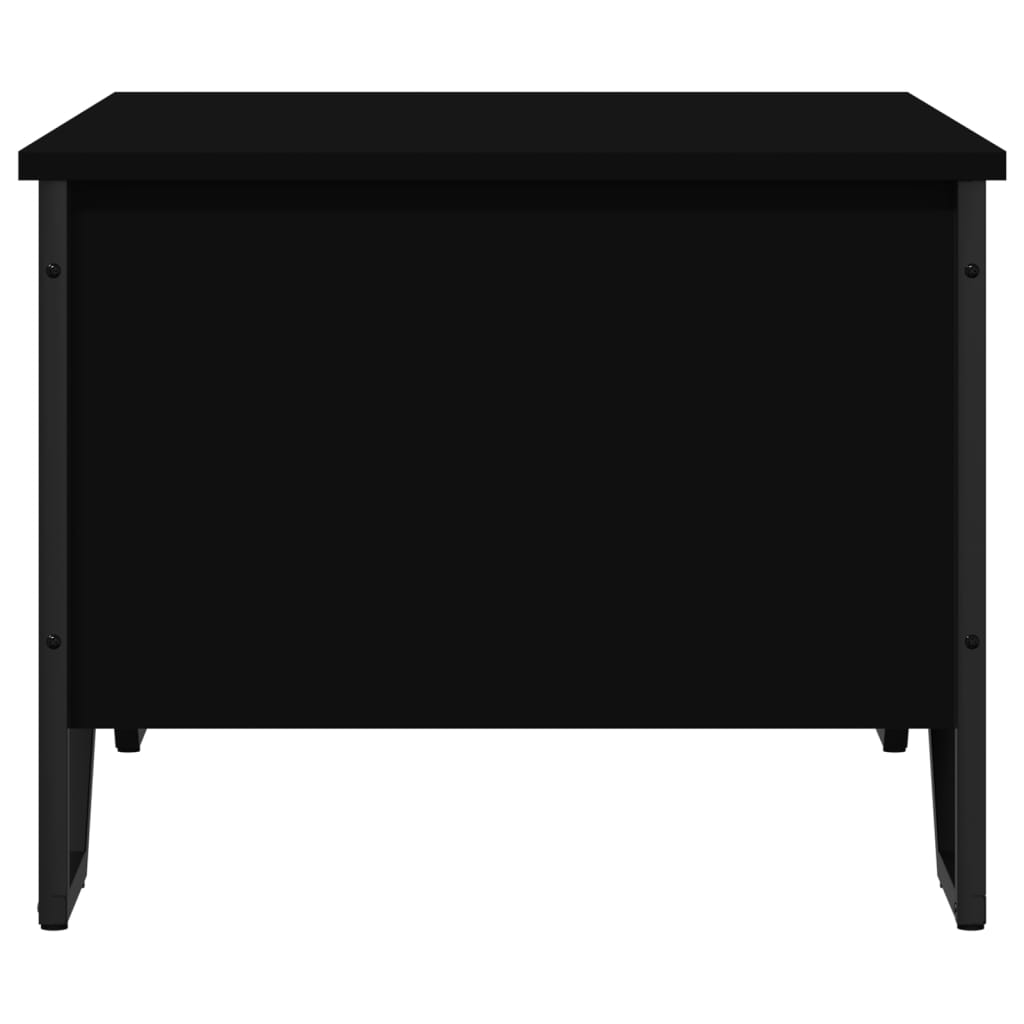 Table basse noir 75x51x40 cm bois d’ingénierie - Tables basses