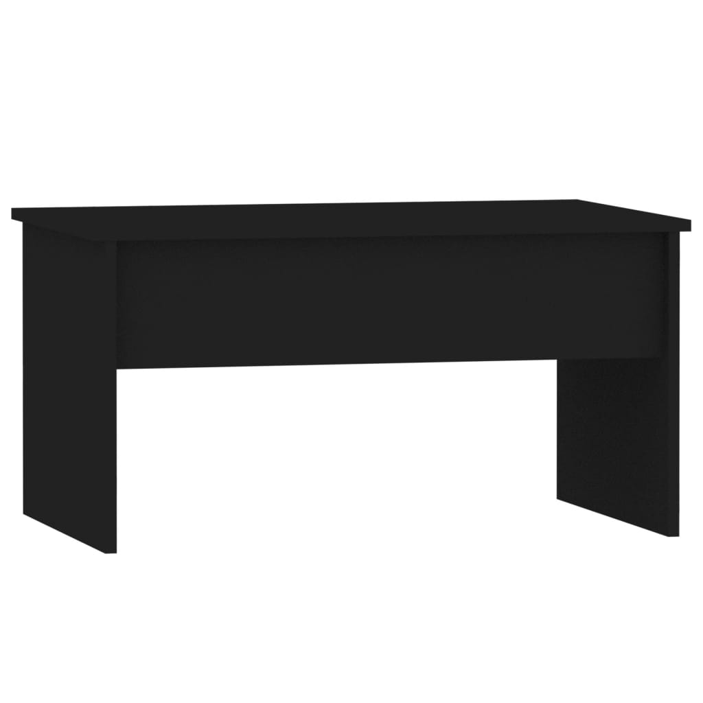 Table basse noir 80x50,5x41,5 cm bois d’ingénierie - Tables basses