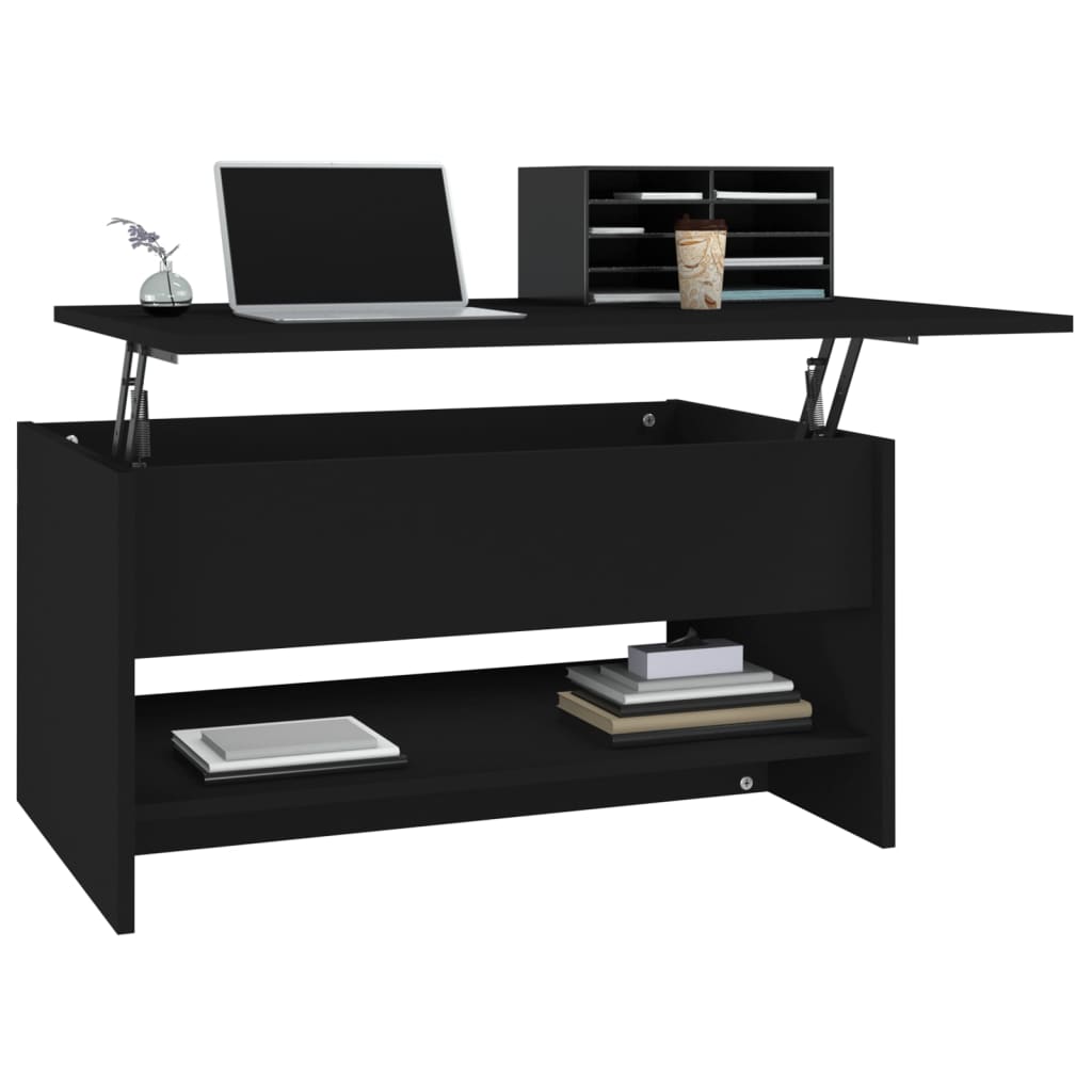 Table basse Noir 80x50x40 cm Bois d’ingénierie - Tables basses