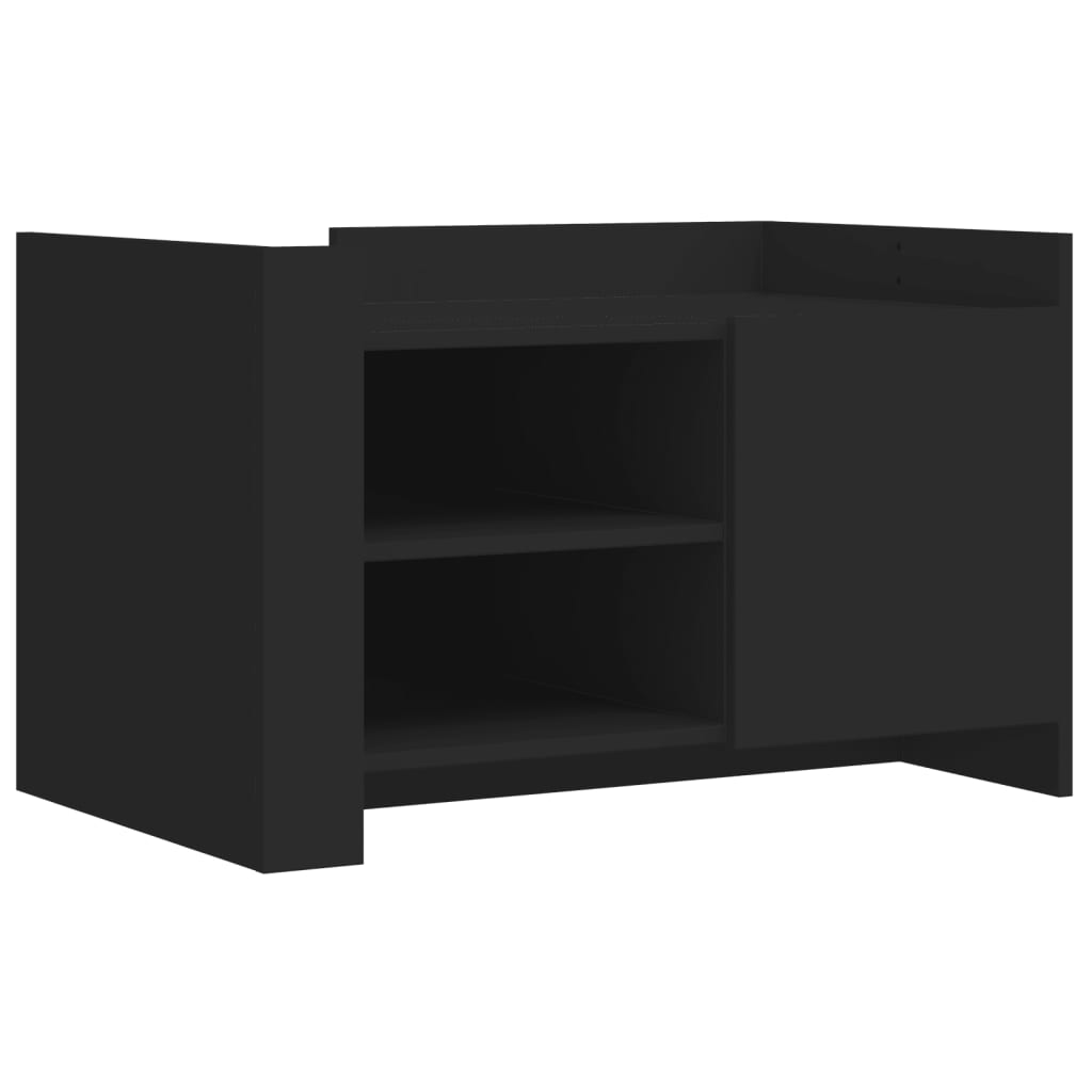 Table basse noir 80x50x50 cm bois d’ingénierie - Tables basses