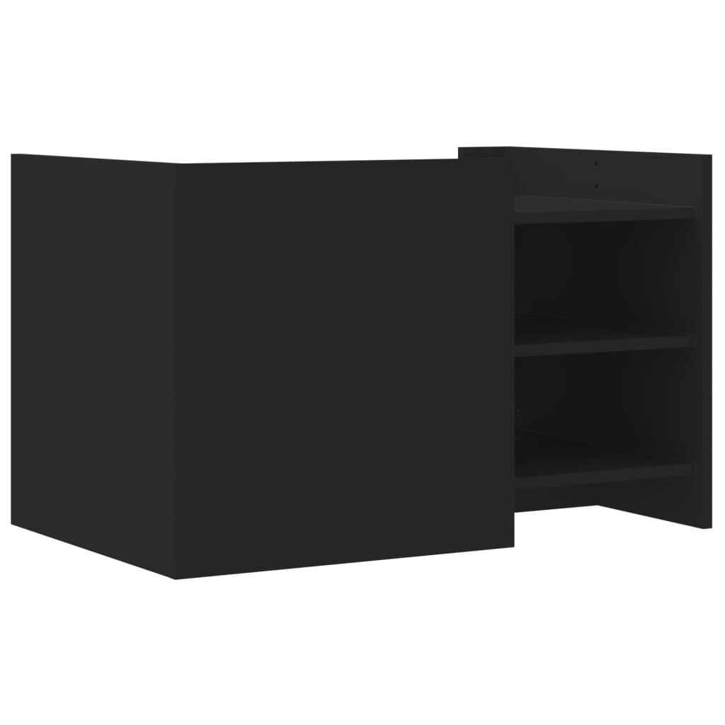 Table basse noir 80x50x50 cm bois d’ingénierie - Tables basses