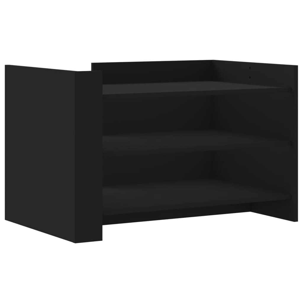 Table basse noir 80x50x50 cm bois d’ingénierie - Tables basses