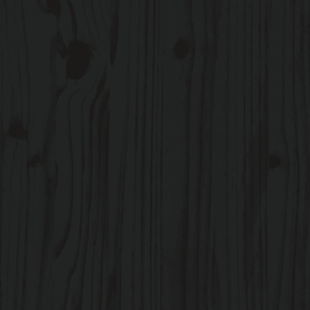 Table basse Noir 87x48x35 cm Bois massif de pin - Tables basses