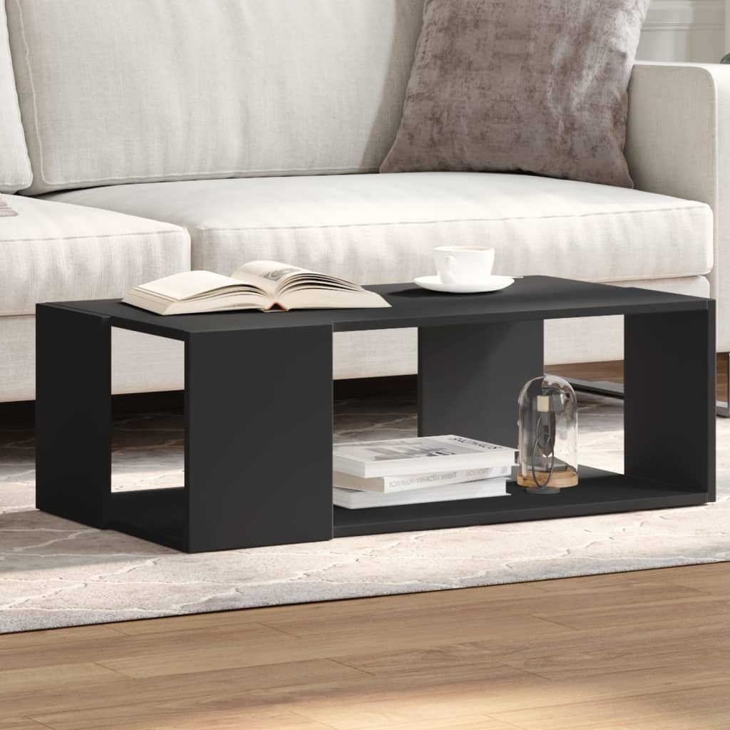 Table basse noir 89,5x48x30 cm bois d’ingénierie - Tables basses