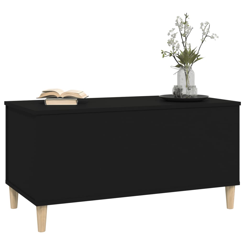 Table basse Noir 90x44,5x45 cm Bois d’ingénierie - Tables basses